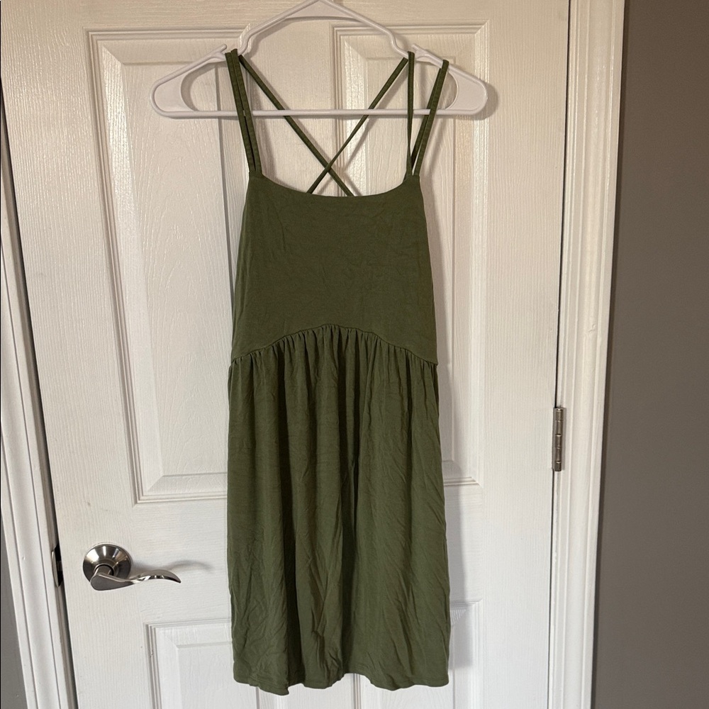 Old Navy Green Strappy Dress